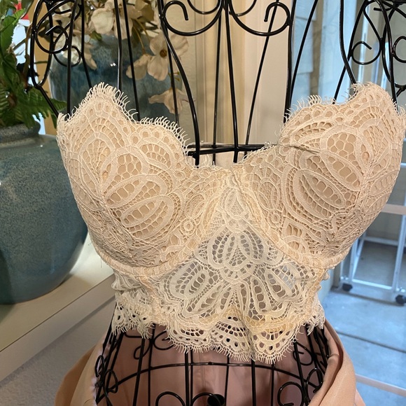Victoria's Secret Other - Victoria's Secret Ivory Lace Bustier Bralette